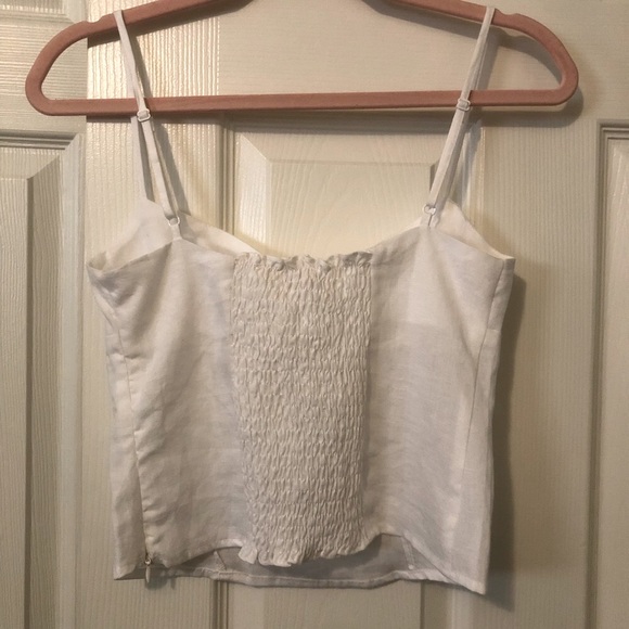 NWT Olivaceous White cropped tank top size small - Picture 2 of 6